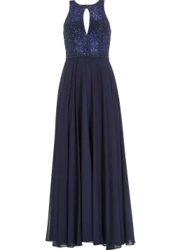 Abendkleid mit Stickerei und Cut-Out Detail