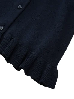 Ajour-Cardigan mit Herzmuster