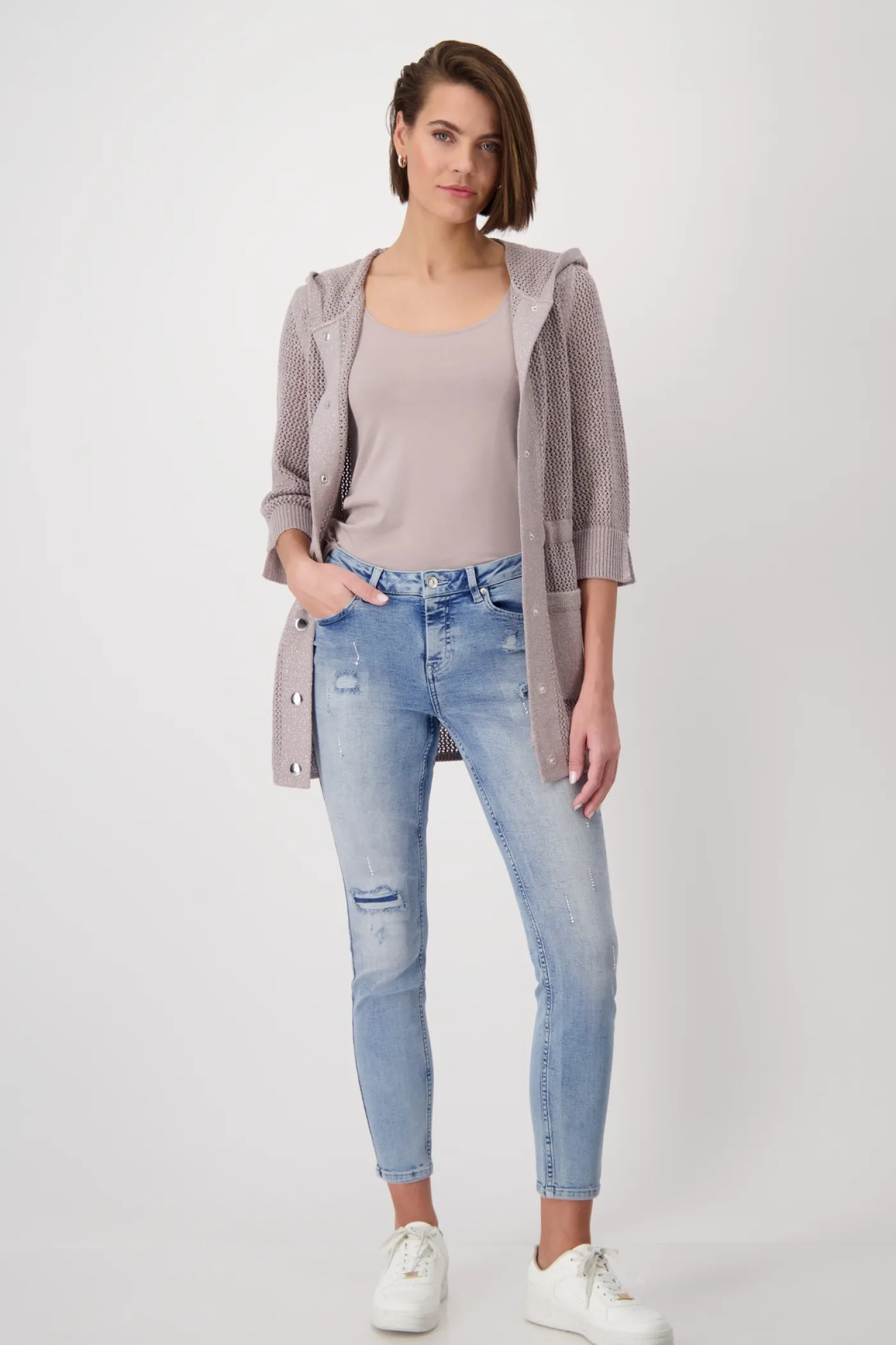 Ajour Strickjacke