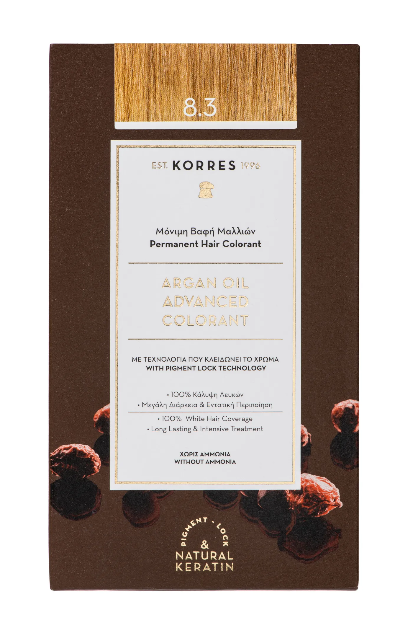 ARGAN OIL Hochentwickelte Haarcoloration Golden Honey Light Blonde / Honigblond 8.3
