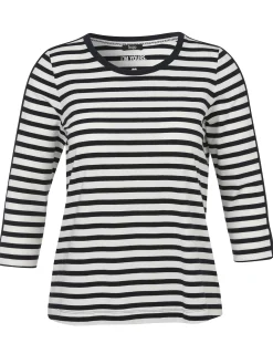 3/4-Arm Ringelshirt Black & White