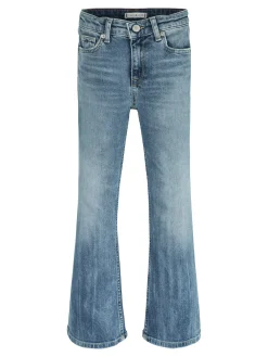 Ausgestellte Bootcut-Jeans mit Vintage-Wash