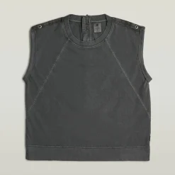 Back Zip Overdyed T-Shirt