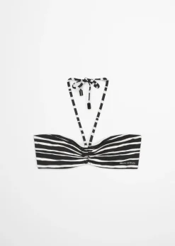 Bandeau-Bikini-Top aus recyceltem Material