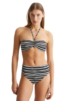 Bandeau-Bikini-Top aus recyceltem Material