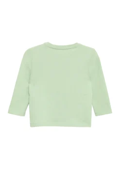 Baumwoll-Longsleeve mit 3D-Frontprint