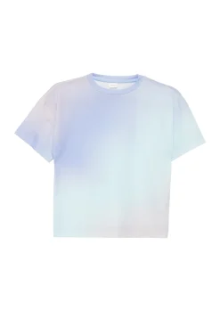 Baumwollshirt im Boxy Fit mit Farbverlauf