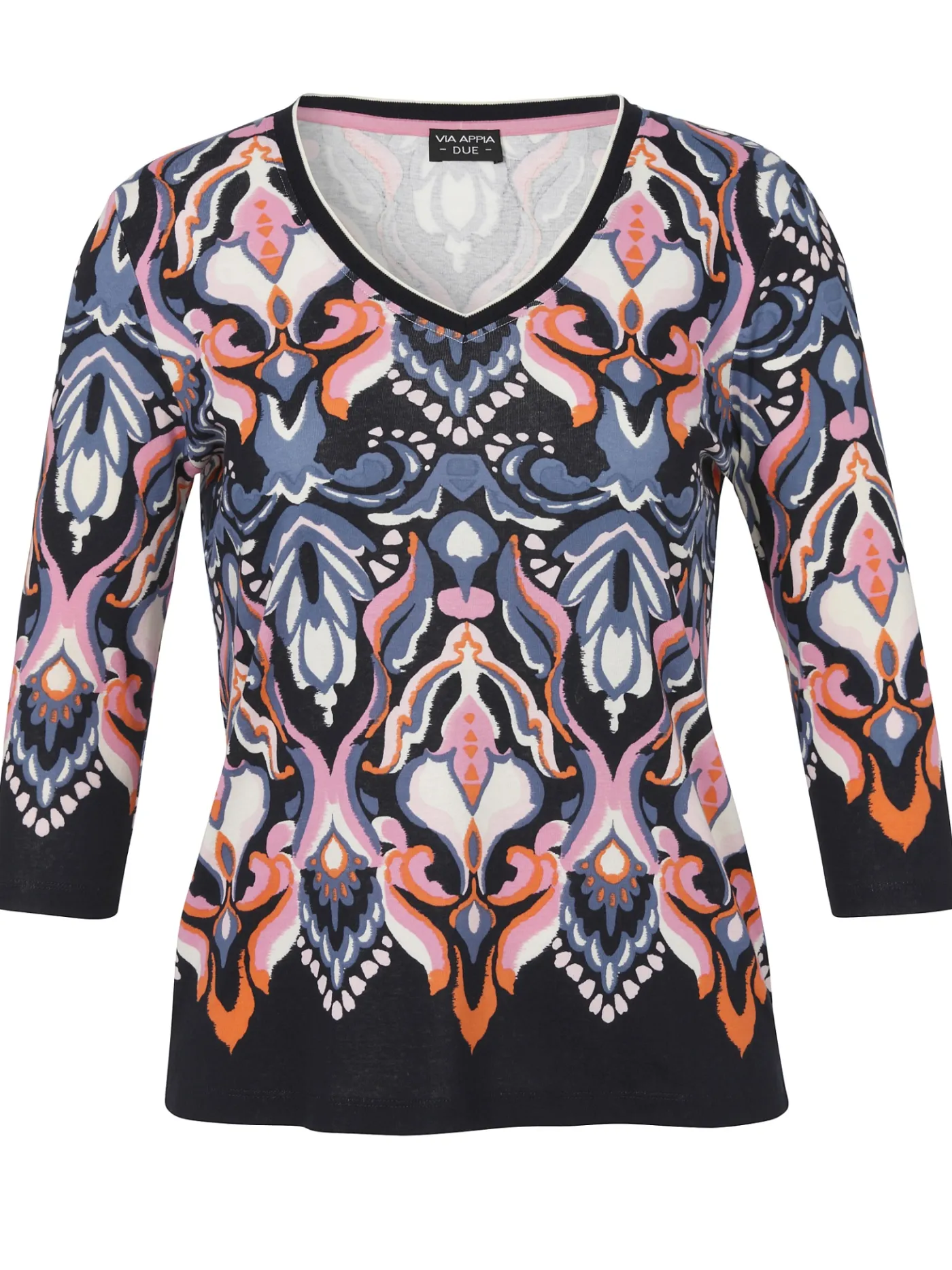 Baumwoll-Shirt mit Allover-Print