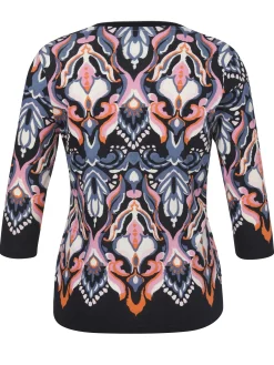 Baumwoll-Shirt mit Allover-Print