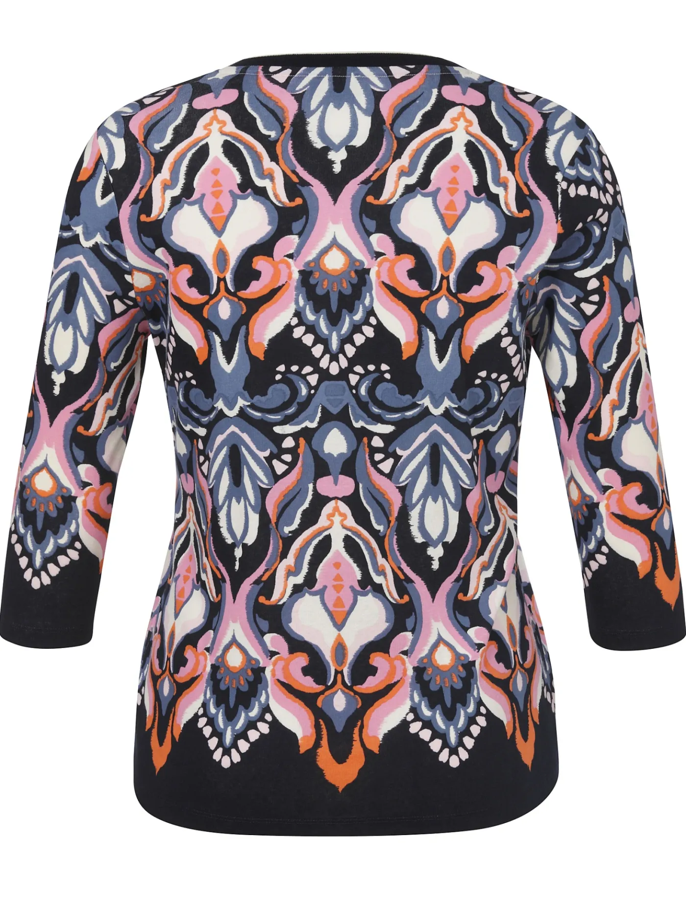 Baumwoll-Shirt mit Allover-Print