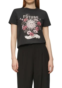 Baumwollshirt mit Frontprint