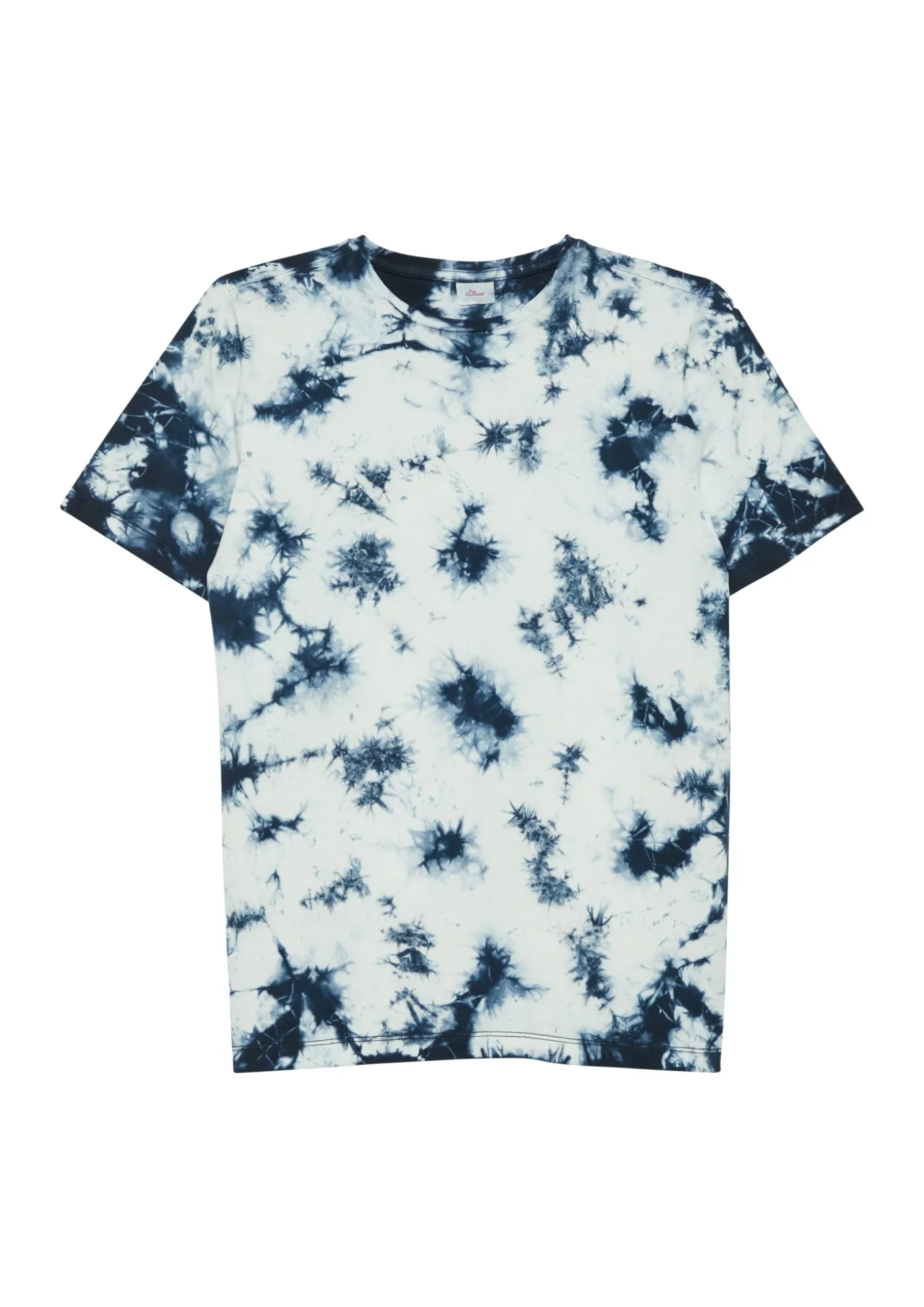 Baumwoll-T-Shirt mit Batik-Effekt