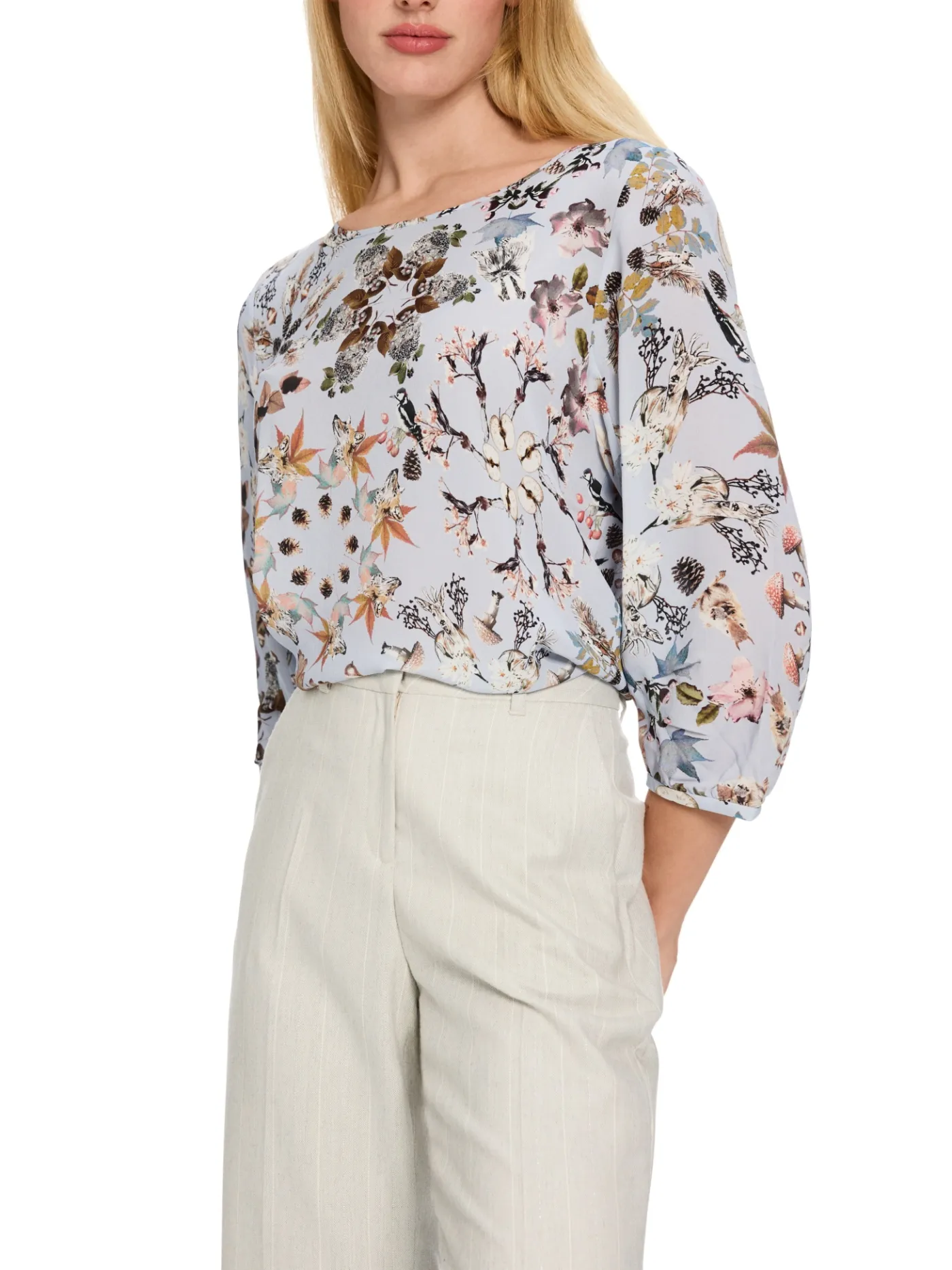 Bedruckte Viskosebluse