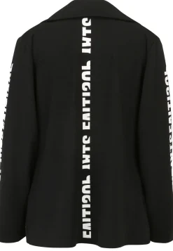 Blazer aus Sweatware mit Motiven