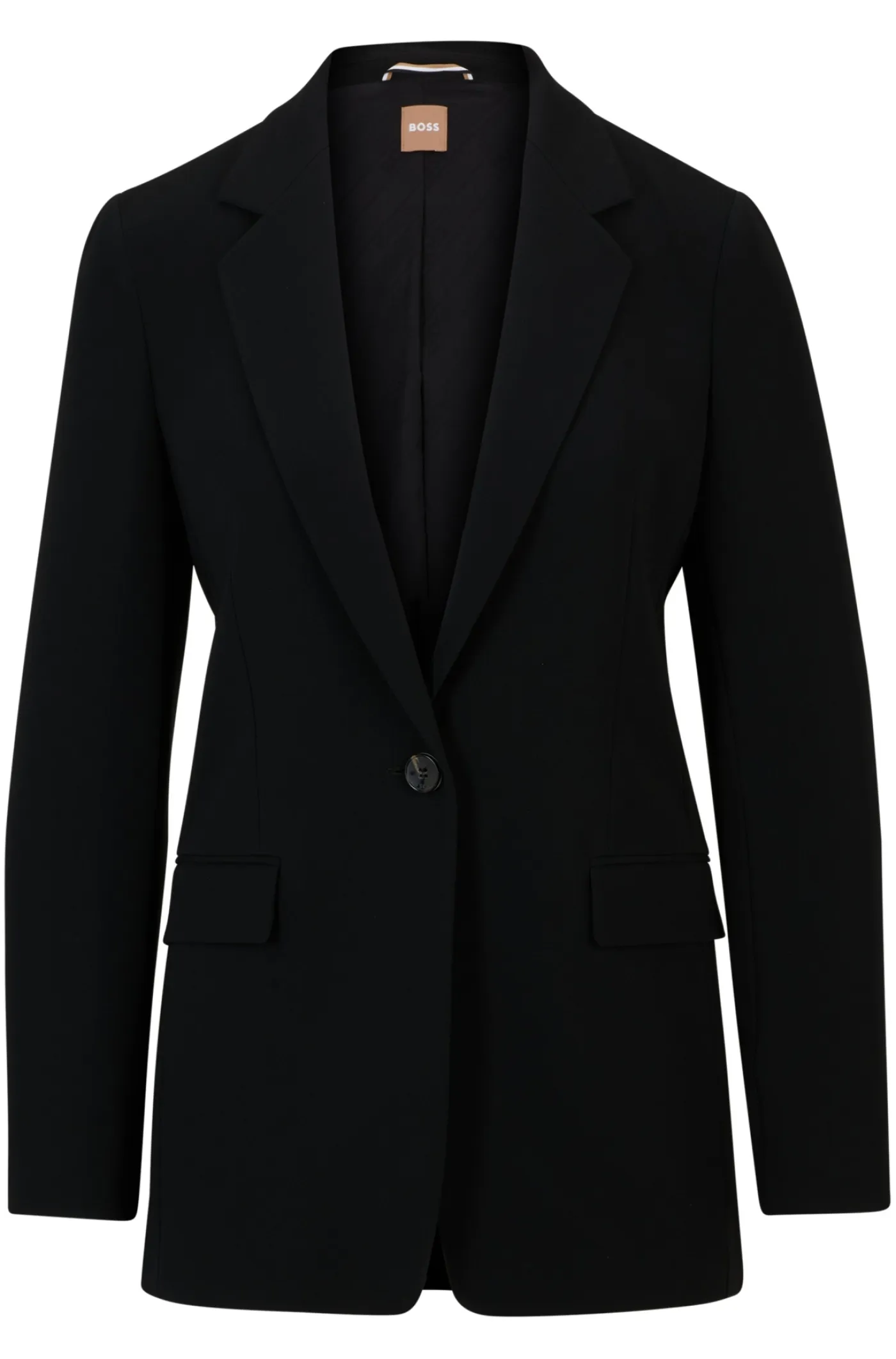 Blazer aus knitterfreiem japanischem Krepp