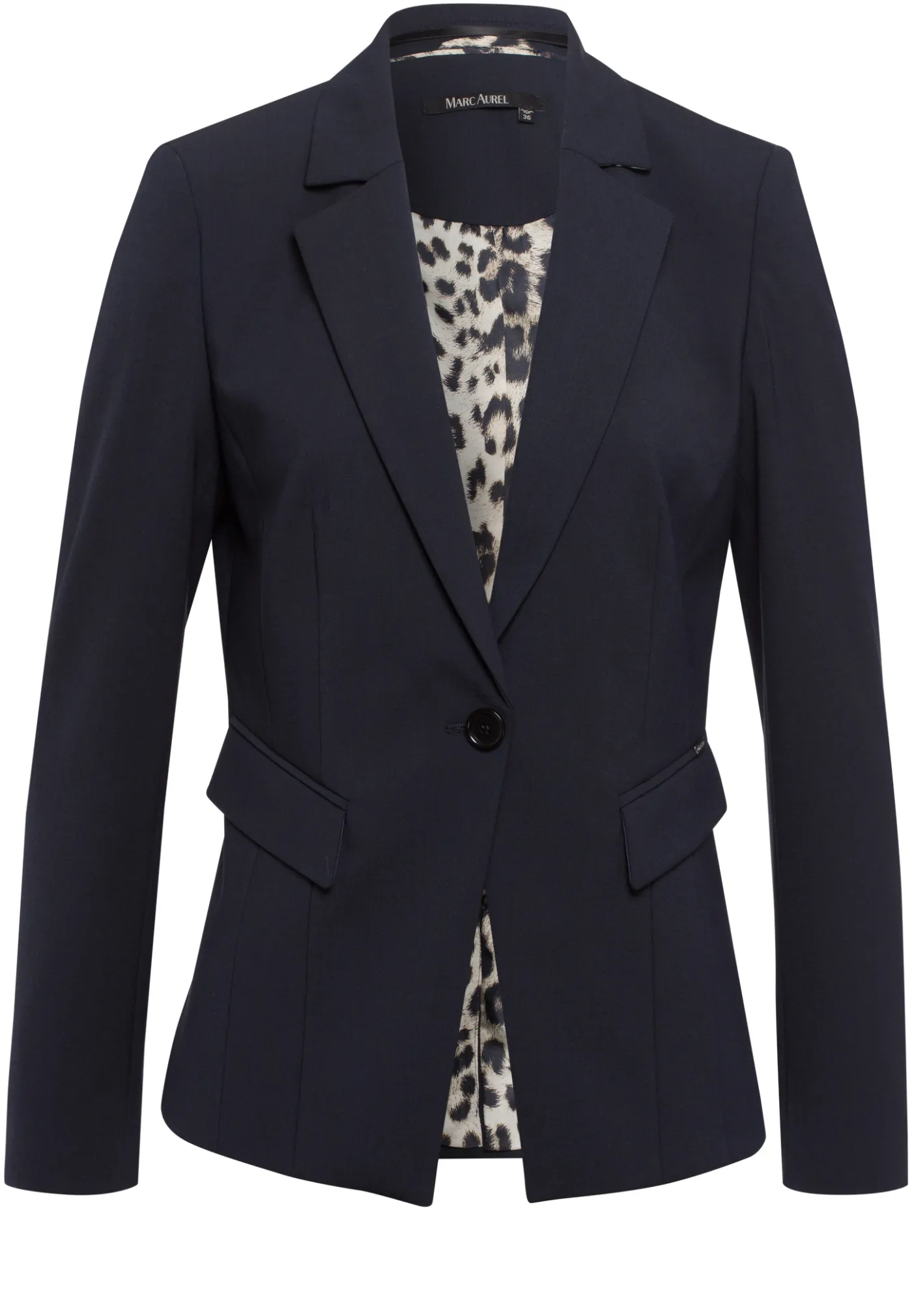 Blazer mit Leomuster innen
