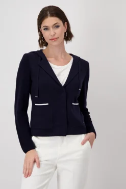 Blazer mit Strickärmeln
