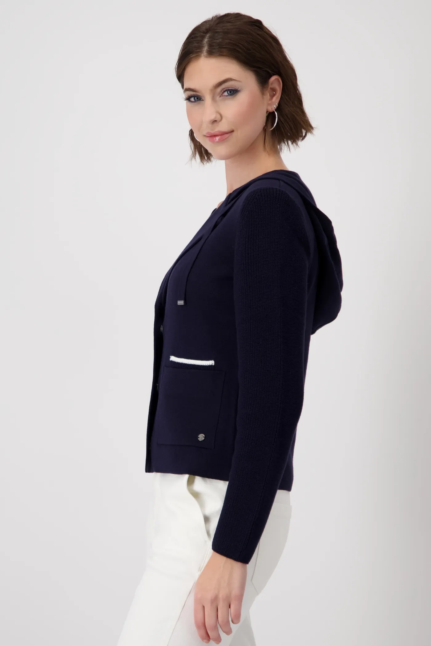 Blazer mit Strickärmeln