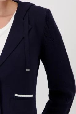 Blazer mit Strickärmeln