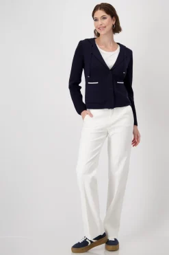Blazer mit Strickärmeln