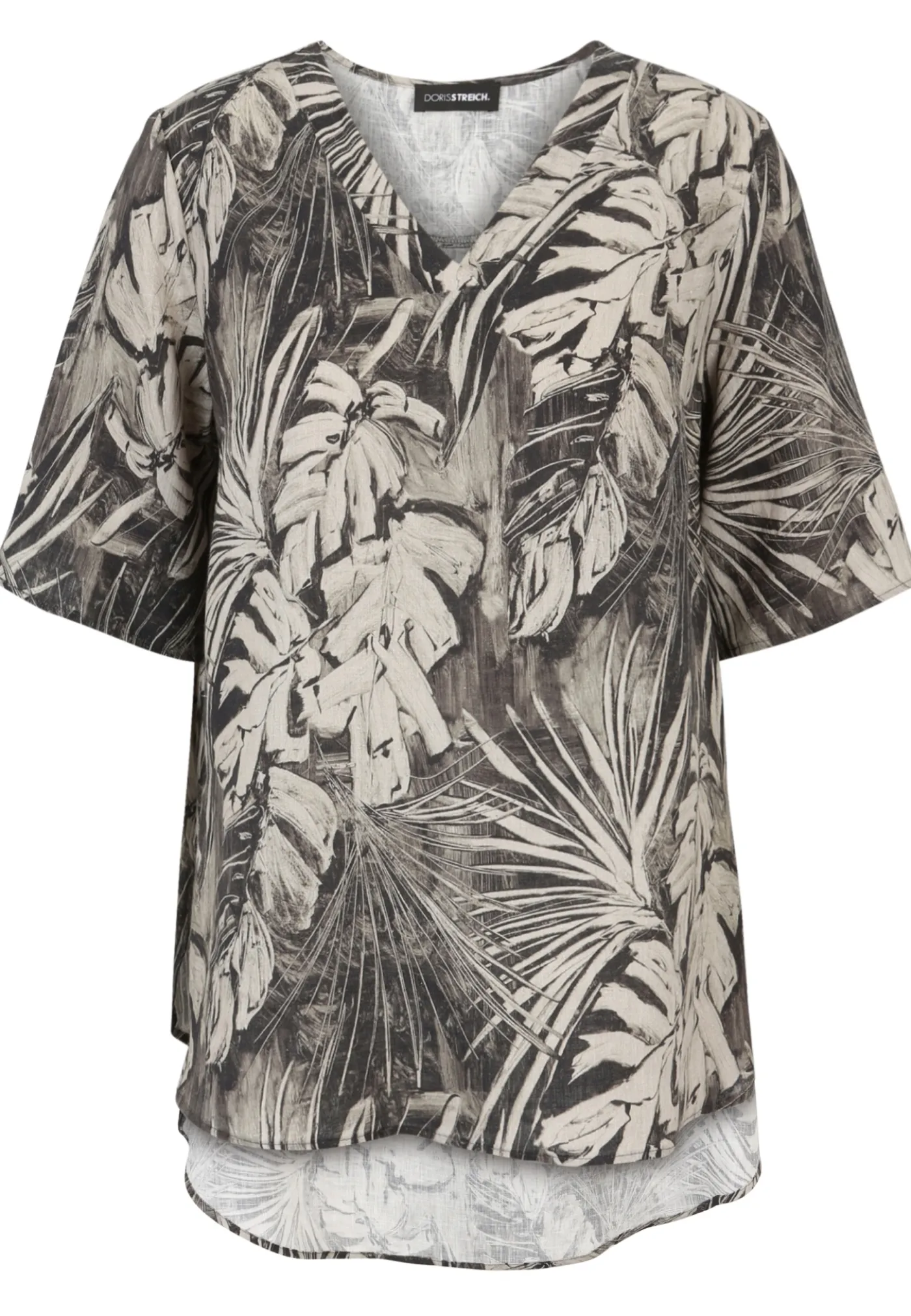Bluse mit Dschungel-Print
