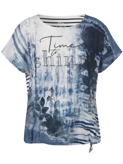 Bluse mit Rundhals