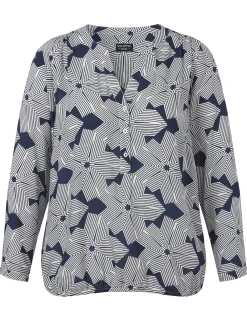 Bluse mit V-Ausschnitt