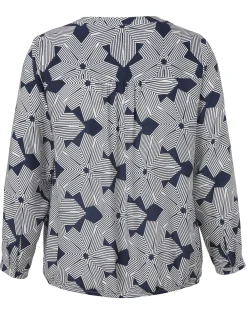 Bluse mit V-Ausschnitt