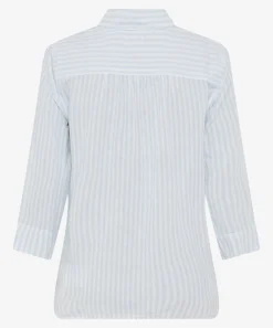 Bluse im Leinen-Baumwoll-Mix