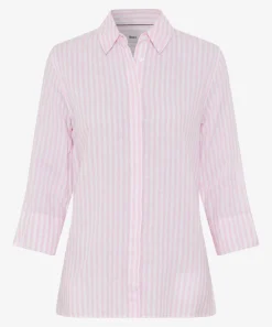 Bluse im Leinen-Baumwoll-Mix