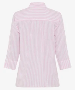 Bluse im Leinen-Baumwoll-Mix