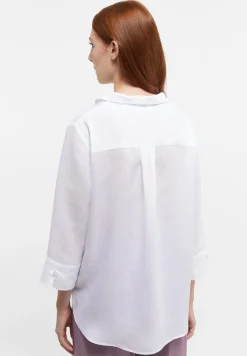 Bluse Leinen 3/4-Arm