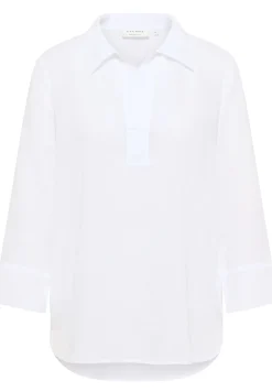 Bluse Leinen 3/4-Arm