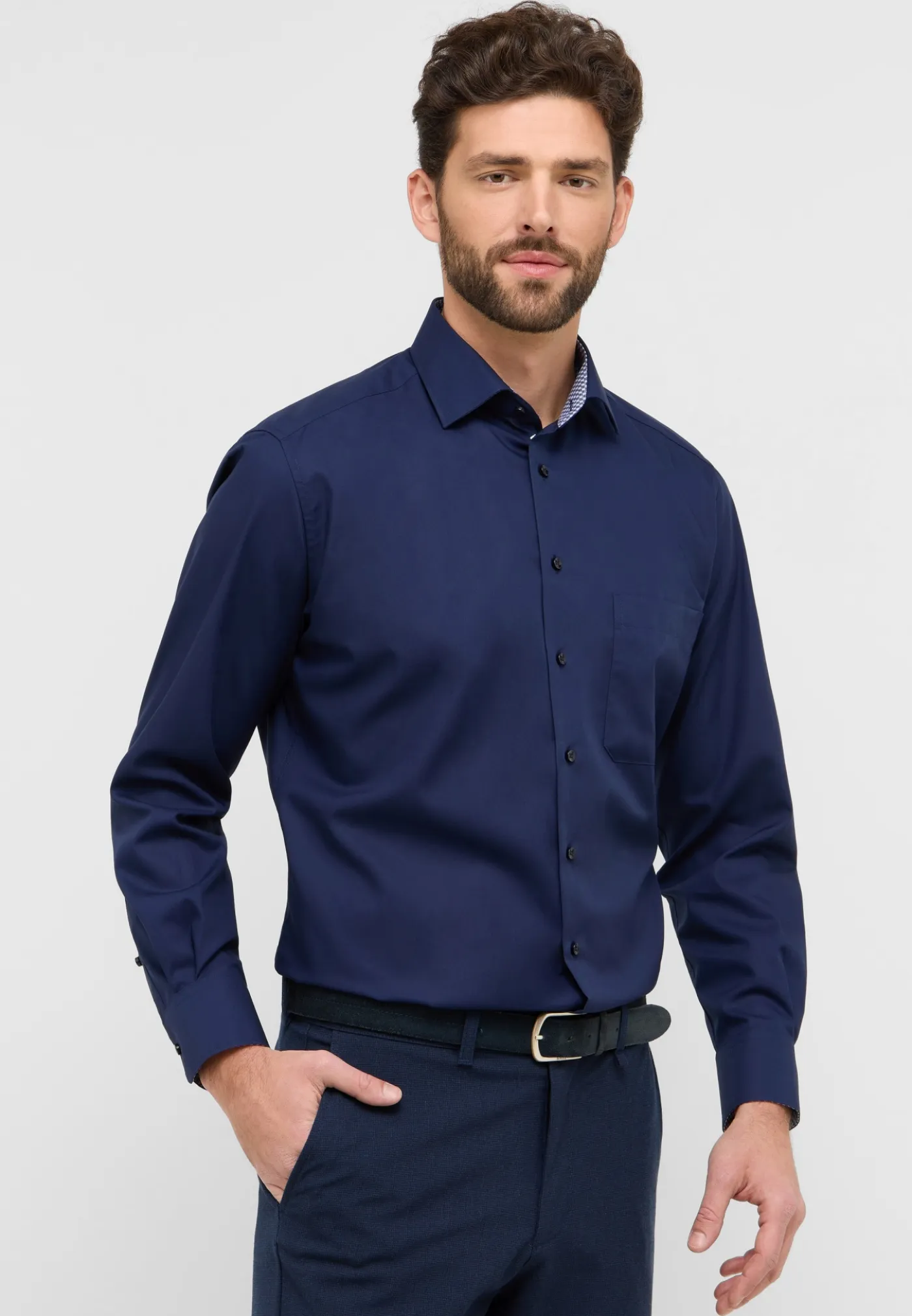Bluse Leinen 3/4-Arm