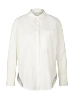 Bluse mit aufgesetzter Brusttasche
