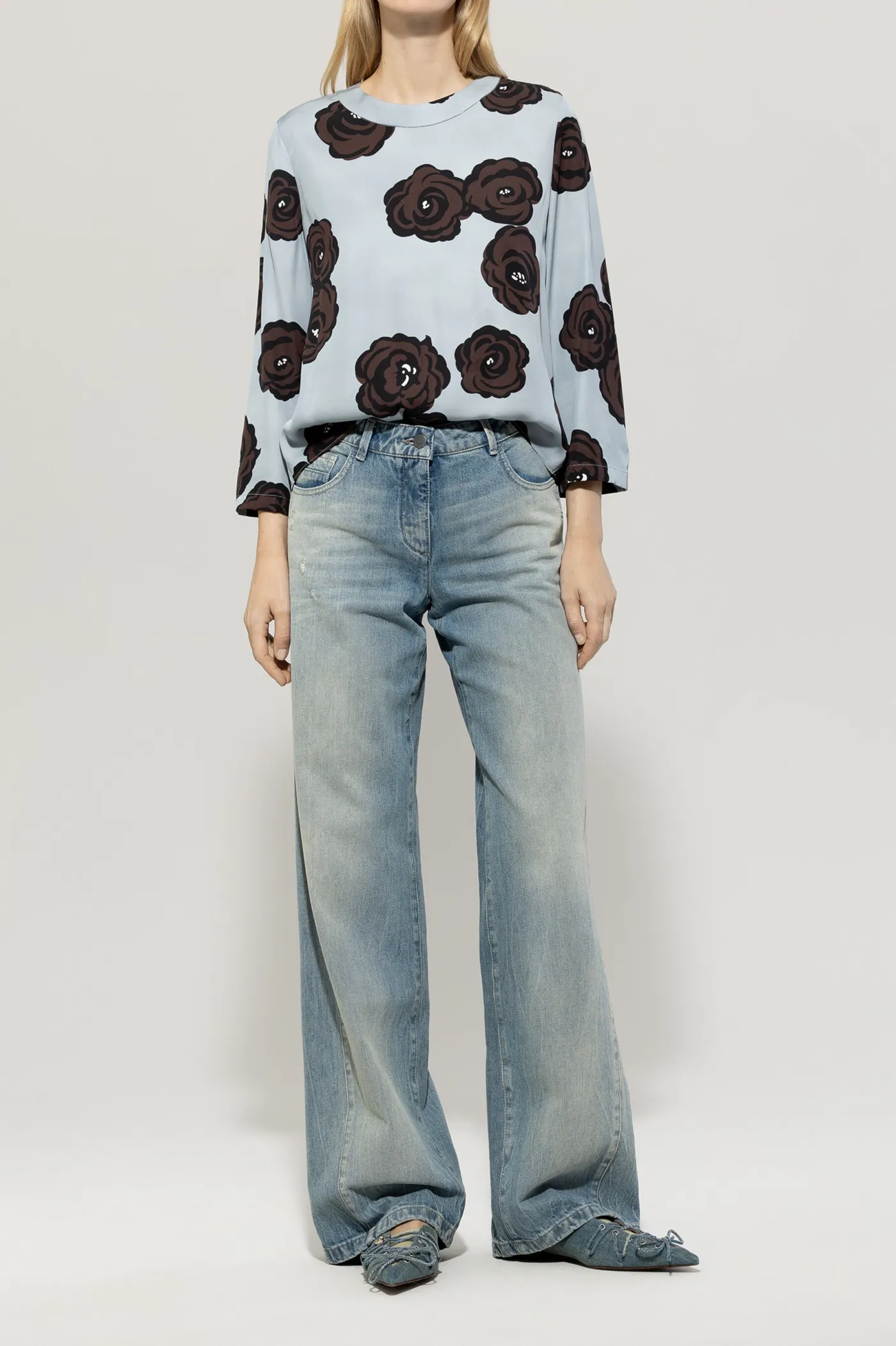 Bluse mit Flower-Print