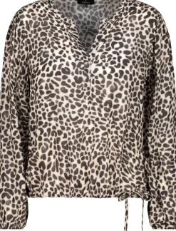 Bluse mit Leomuster