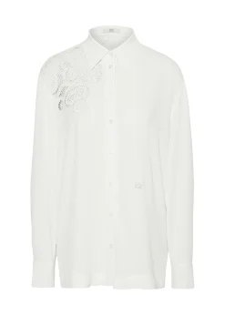 Bluse mit Stickerei