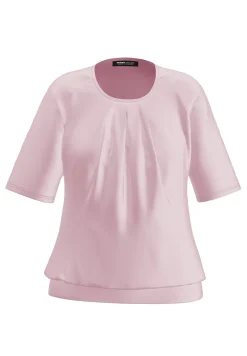 Blusenshirt mit modischer Faltenpartie vorne