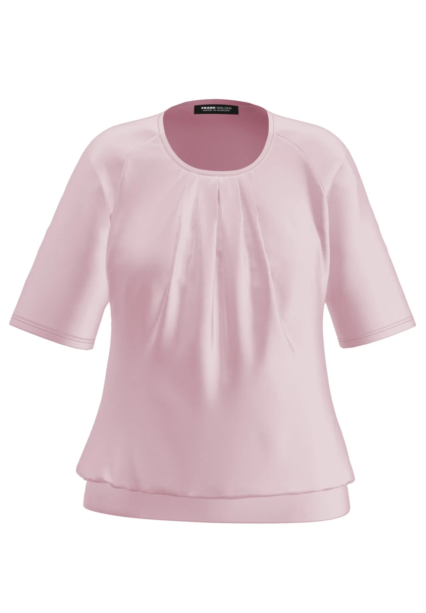Blusenshirt mit modischer Faltenpartie vorne