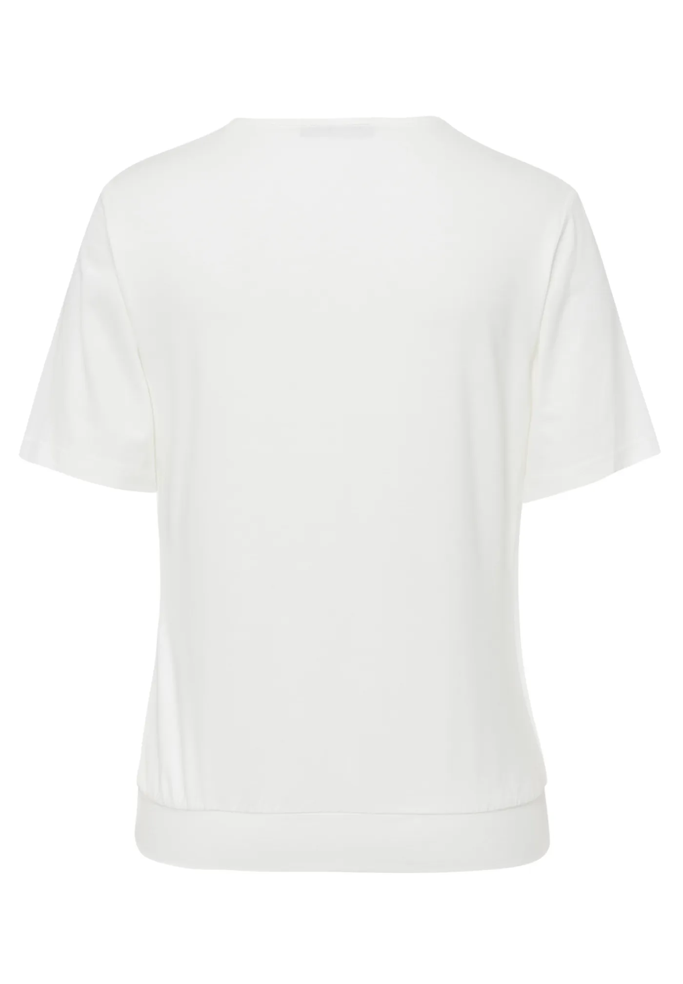 Blusenshirt mit modischer Faltenpartie vorne