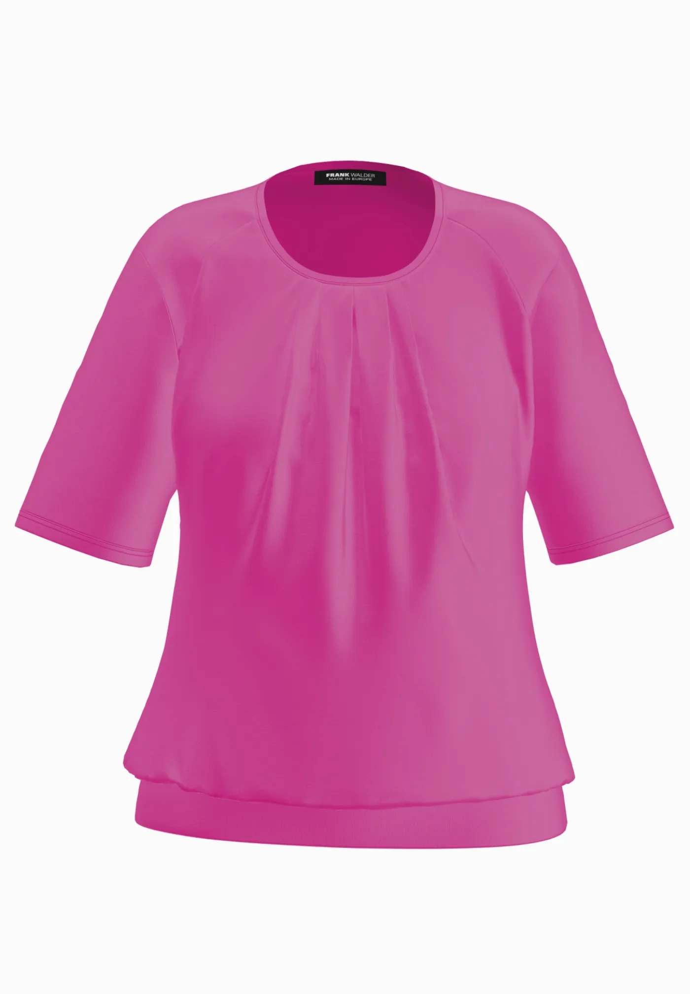 Blusenshirt mit modischer Faltenpartie vorne
