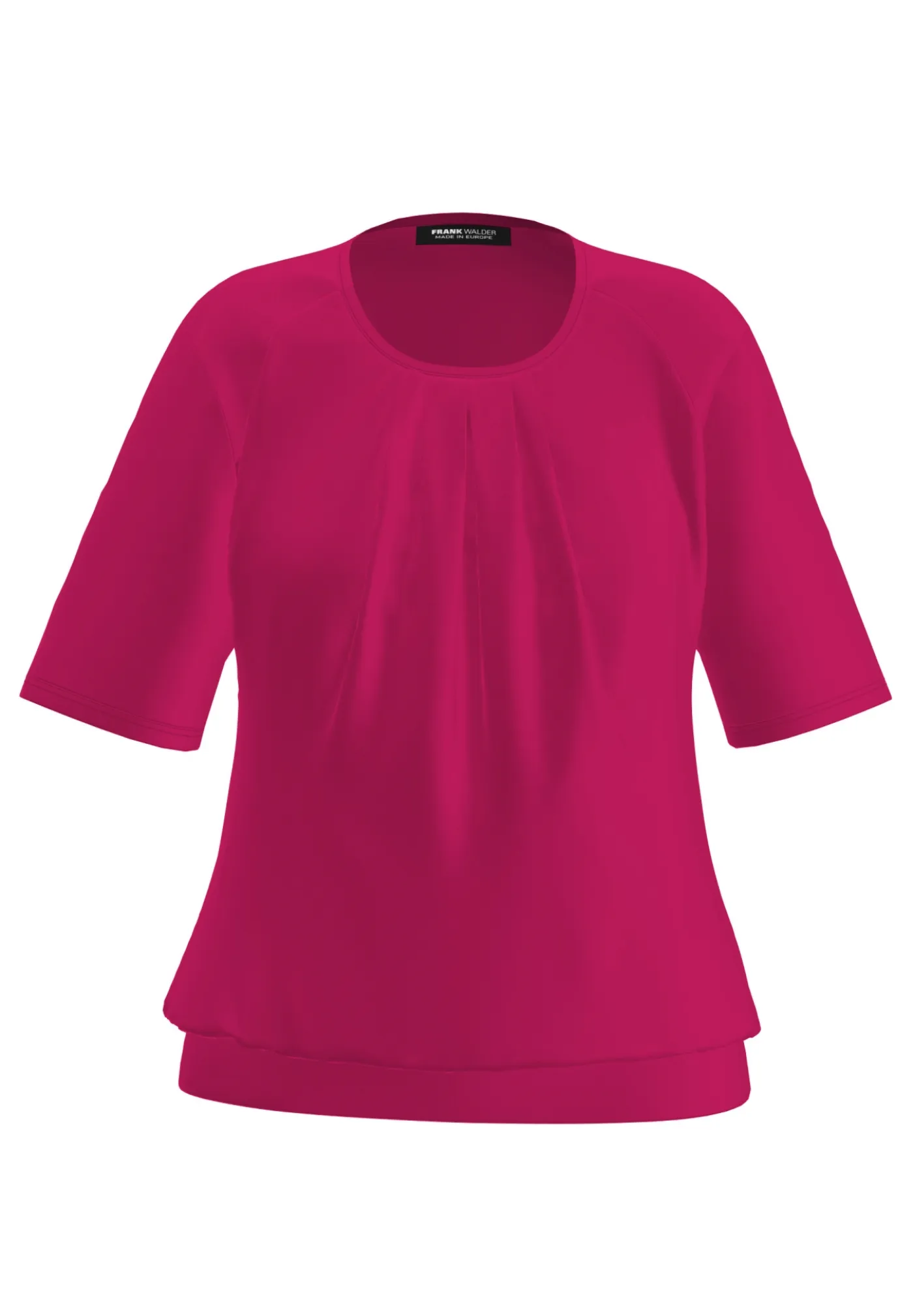 Blusenshirt mit modischer Faltenpartie vorne
