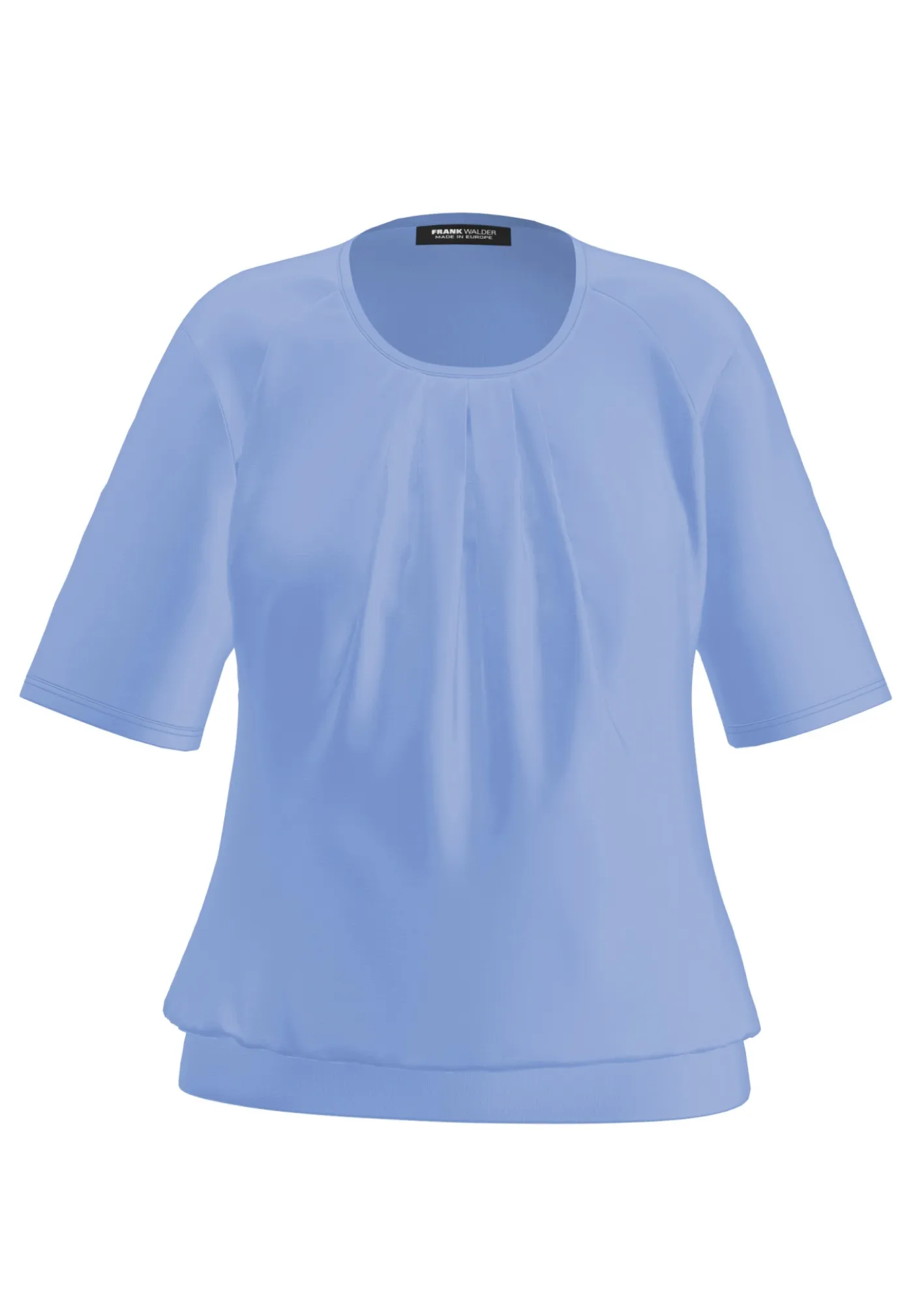 Blusenshirt mit modischer Faltenpartie vorne