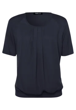 Blusenshirt mit modischer Faltenpartie vorne