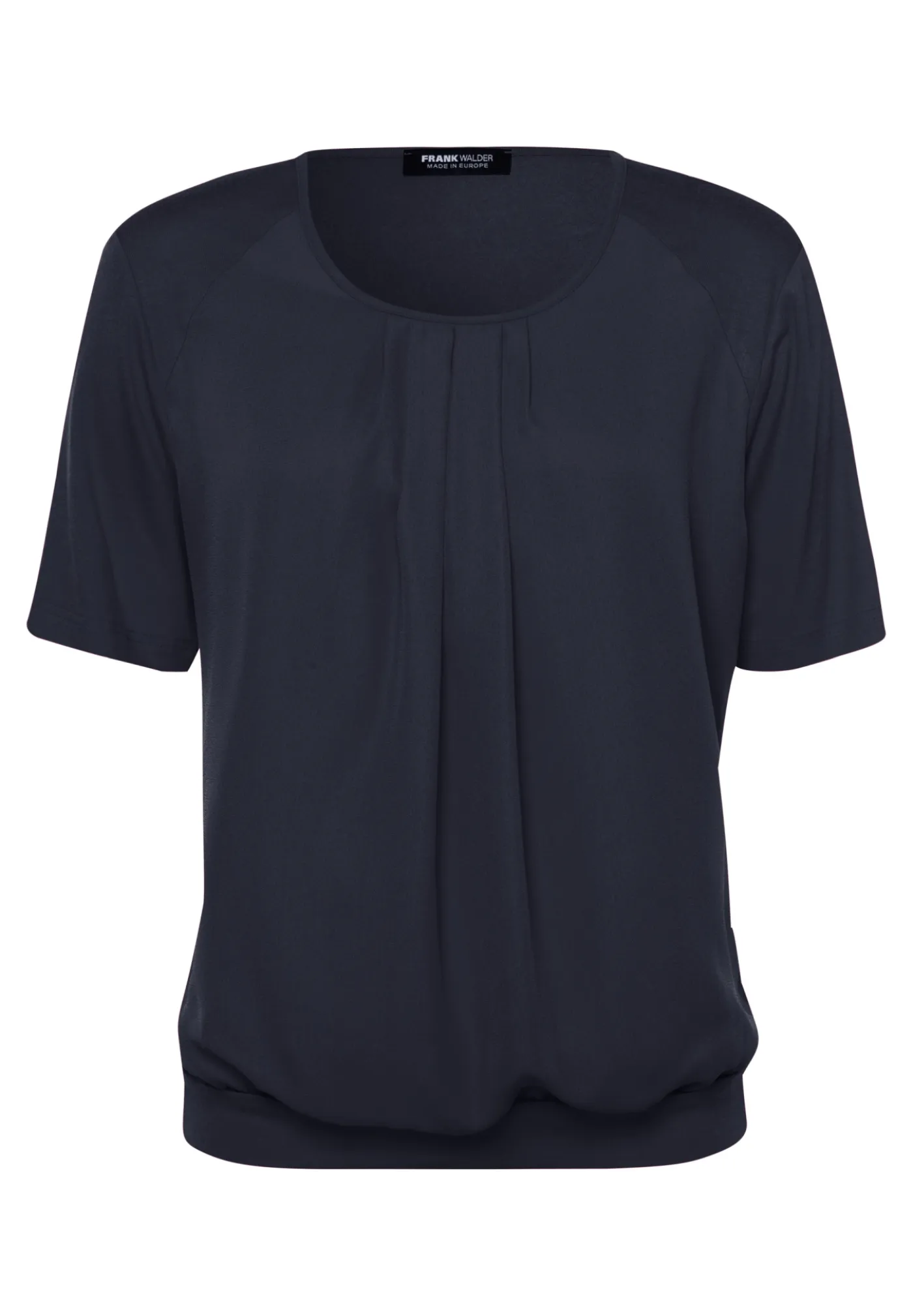Blusenshirt mit modischer Faltenpartie vorne
