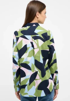 Bluse Satingewebe Langarm