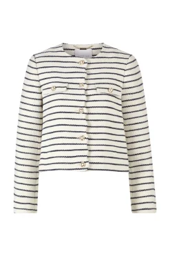 Boucle- Jacke mit Wellenkanten