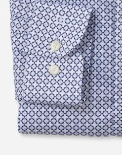 Businesshemd mit grafischem Blüten-Print