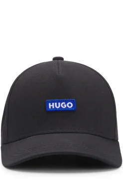 Cap aus Baumwoll-Twill mit aufgesticktem Logo-Etikett